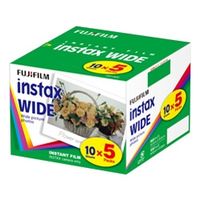 富士フイルム　INSTAX WIDE K R 5　ワイド用カラーフィルム　ｉｎｓｔａｘ　ＷＩＤＥ　５　パック品（１０枚入×５）　１箱　（直送品）