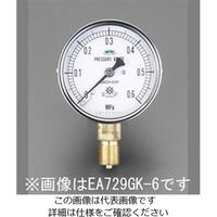 エスコ（esco） 100mm/0-1.6MPa 圧力計（耐脈動圧型） 1個 EA729GM-16（直送品）