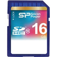 シリコンパワー　ＳＤＨＣメモリーカード　１６ＧＢ　（Ｃｌａｓｓ１０）　永久保証　SP016GBSDH010V10　1枚（直送品）