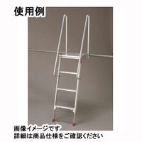 Hasegawa(長谷川工業) はしご アルミ タラップ ステップアップロード 4段 (4尺 138cm) DV-1400 1台（直送品）