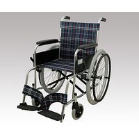 美和商事 車椅子 （自走式/スチール製/背面ポケット付き） MW-22ST-CNV 1台 8-4312-01（直送品）
