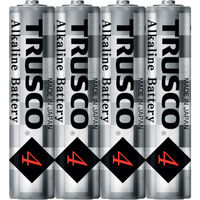 トラスコ中山（TRUSCO） TRUSCO アルカリ乾電池 単4 （4本入） TLR03G-P4S 1パック（4本） 423-4073（直送品）