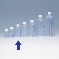 シンリョウ　プリントメモリ瓶/青目盛　100ml　107030　1箱（140本入）　（わけあり品）