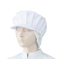 KAZEN（カゼン） 女子帽子（タレ付き） ホワイト F 482-40 2枚入（直送品）