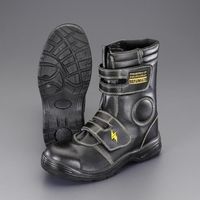エスコ（esco） 26.0cm 静電安全靴（ロング／黒） 1足 EA998YH-26（直送品）