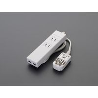 エスコ（esco） AC240V 海外用マルチ変換タップ［USBポート付］ 1セット（2個） EA940CD-88（直送品）