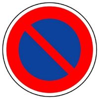 ユニット（UNIT） 道路標識（構内用） （316）駐車禁止 1枚 894-14（直送品）