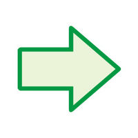 ユニット（UNIT） 蓄光矢印ステッカー（緑枠） 1枚 824-53（直送品）
