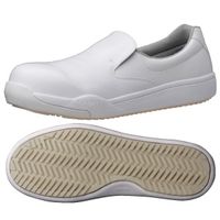 ミドリ安全 JSAA認定 耐滑 小指保護 作業靴 スリッポン PHS600 24.0cm ホワイト 1足 2125033607（直送品）