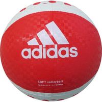 アディダス(adidas) レジャー用ボール ソフトバレーボール 赤×白 AVSRW 2個（直送品）