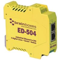 Brainboxes イーサネットスイッチ RJ45ポート:2， ED-504 1個（直送品）