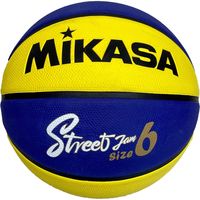 ミカサ バスケットボール6号（女子用：一般・大学・高校・中学）ゴム イエロー/ブルー BB602B-YBLBK-EC 2個（直送品）