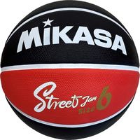 ミカサ バスケットボール6号（女子用：一般・大学・高校・中学）ゴム ブラック／レッド BB602B-BKRW-EC 2個（直送品）
