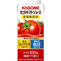 【機能性表示食品】カゴメ トマトジュース 食塩無添加 1L 1セット（12本）【野菜ジュース】
