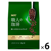 【コーヒー粉】UCC上島珈琲 職人の珈琲 深いコクのスペシャルブレンド 1ケース（300g×6袋）