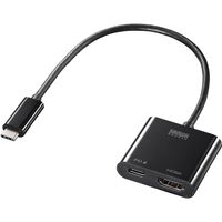 サンワサプライ USB Type C-HDMI変換アダプタ（4K／60Hz／PD対応） AD-ALCPHDPD 1個（直送品）