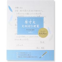 日本ホールマーク 便箋 原寸大文例ブルーフェザー 768843 6冊（直送品）