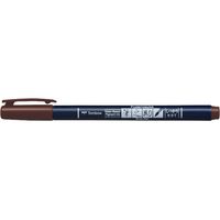 トンボ鉛筆 水性サインペン筆之助しっかりブラウン WS-BH31 20本（直送品）