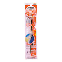 三菱鉛筆 2色 油性ボールペン クリフター パック 0.7mm 透明 SE22541P.T 10本（直送品）