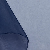 コスモテキスタイル ポリエステルオーガンジー生地 巾122cm×5m切売カット 紺 DD391-166-5M（直送品）