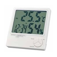 エンペックス気象計（EMPEX） デカデジ 温湿度計（時計/カレンダー付き） TD-8240 1台 64-3279-88（直送品）