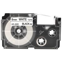 アイモ 互換ラベルテープ CASIO 白色地/黒文字 9mm AR-9WE 1箱（120パック） 64-3312-74（直送品）