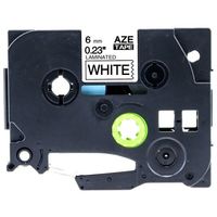 アイモ 互換ラベルテープ BROTHER 白色地/黒文字 6mm AZe-211 1箱（60パック） 64-3312-78（直送品）