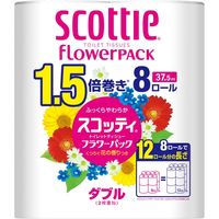 日本製紙クレシア スコッティフラワーパック1.5倍巻き8ロール