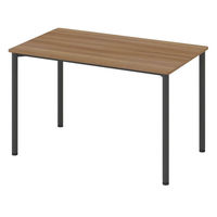 アスクル マルチワークテーブル 幅1200×奥行700×高さ720mm ダークウッド天板・ブラック脚 1台 オリジナル（わけあり品）