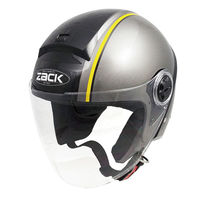 TNK工業 ZR-20 ジェットヘルメット BK/GM 513336 1個（直送品）