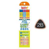 トンボ鉛筆 書き方鉛筆 しっかり持てる三角軸 012 Ｂ KB-EG01-2B 2ダース（直送品）