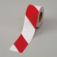 ユニット（UNIT） 非粘着テープ 赤白 1巻（50m） 374-113（直送品）
