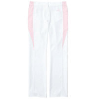 KAZEN adidas（アディダス）レディスパンツ 医療白衣 ホワイト+ピンク OT SMS402（直送品）