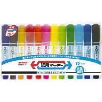 紙用マッキー 太字／細字 12色セット 水性ペン WYT5-12C 1パック ゼブラ（直送品）
