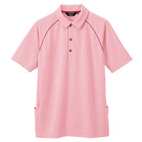 AITOZ（アイトス） バックサイドポケット付半袖ポロシャツ メンズ ピンク 4L AZ7663-160（直送品）