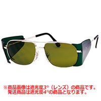 ミドリ安全 二眼型保護 遮光メガネ メタルフレーム MS-45-2_1