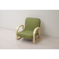 YAMAZEN（山善）　優しい座椅子 WKC-55（GR/NA） グリーン・ナチュラル 1脚　（直送品）
