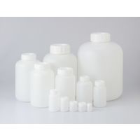 コクゴ PE広口瓶 白 500ml （60本入） 101-5840501 1箱（60個）（直送品）