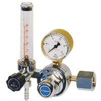 ユタカ 計測機器 流量計付一段式圧力調整器 窒素用 FR-I 1個（直送品）