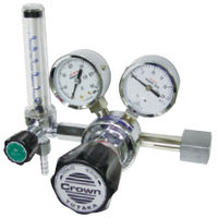 ユタカ 計測機器 ボンベ取付型流量計付一段式圧力調整器 窒素用 FR-IS-P 1個（直送品）