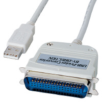 サンワサプライ　コンバータケーブル　USB1.1（Type A）[オス] - パラレル（IEEE1284）n[オス]/3m　USB-CVPR3　1個　（直送品）