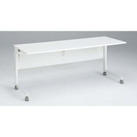 オカムラ Whiteline（ホワイトライン） テーブル 幕板付 ルースピンク 幅1800×奥行600×高さ720mm 1台（直送品）