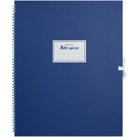 マルマン スケッチブック アートスパイラル F6 画用紙厚口 (407×320mm) ブルー 24枚 1冊 S316-02 (直送品)（直送品）