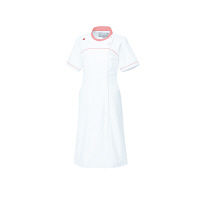 ルコックスポルティフ ナースワンピース UQW0039 ホワイト×ピンク M 医療白衣 1枚（直送品）