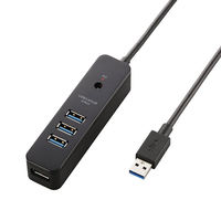 エレコム USB3.0ハブ（4ポートマグネット付き） U3H-T410SBK 1個
