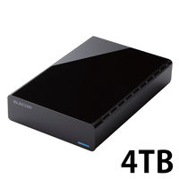 HDD 外付け 1/2/3/4TB USB3.0 テレビ対応 ブラック ELD-CEDシリーズ エレコム