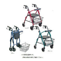 カワムラサイクル 四輪歩行車 ブルー KW20 1台 24-2048-00-03　マツヨシカタログ（直送品）