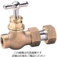タブチ 止水栓 メータ直結伸縮止水栓 水色丸型ハンドル SEPM-40 1