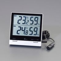 エスコ（esco） デジタル最高最低温度・湿度計（防水型） 1セット（2個） EA728AF-51（直送品）