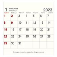 エトランジェ・ディ・コスタリカ 【2023版】FD 卓上カレンダー CLS-FL-02 1セット（3冊）（直送品）